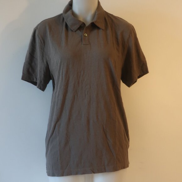 Mens Standard James Perse Dark Gray  Polo Short Sleeve Shirt 1 US/S - Picture 1 of 5